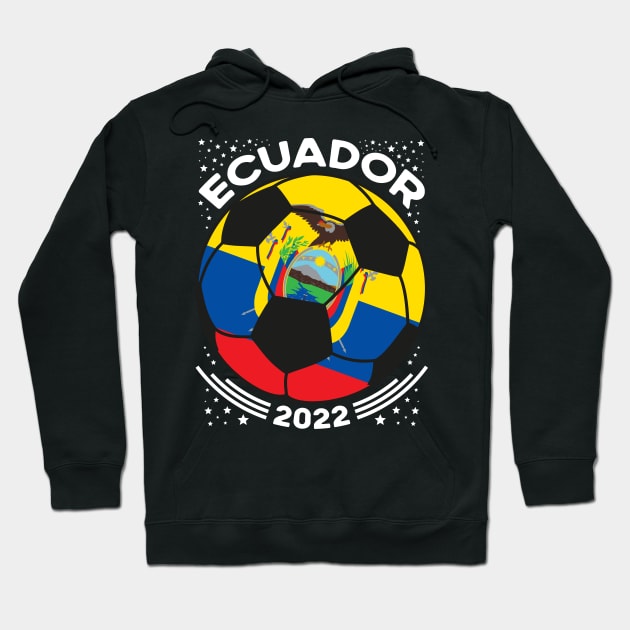 Ecuador Flag Soccer Football Team Hoodie by mcoshop